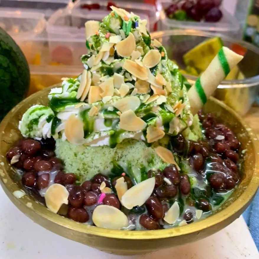 Hình ảnh Bingsu Matcha Đậu Đỏ