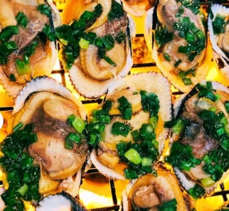 Hình ảnh Sò lông nướng mỡ hành