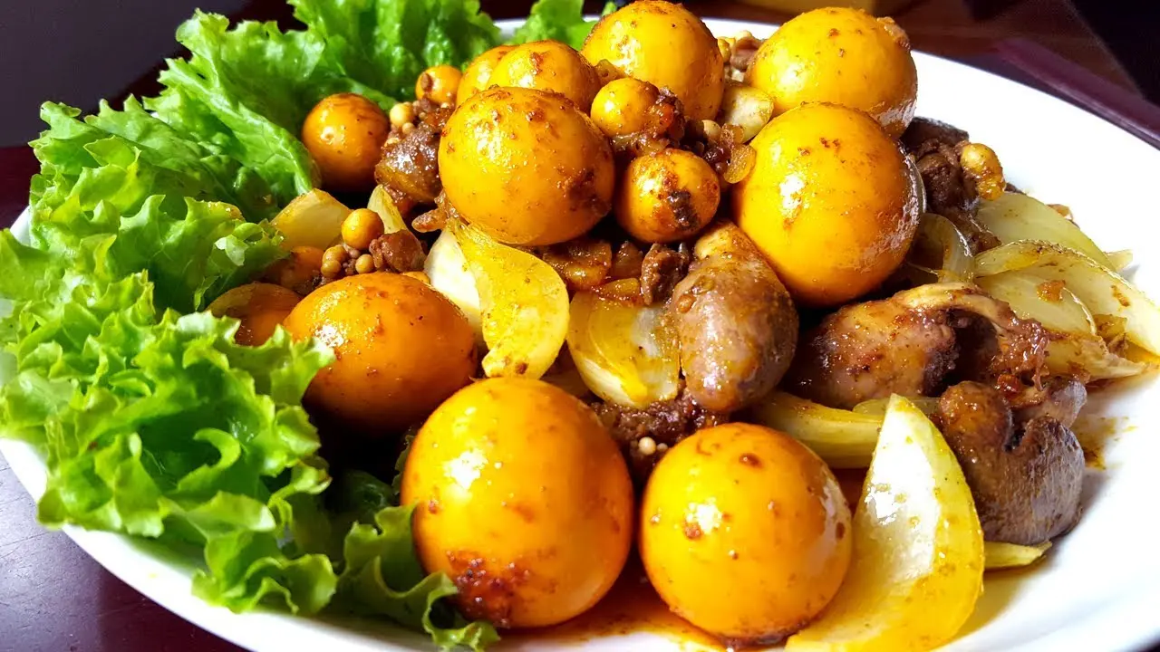 Hình ảnh Trứng non cháy tỏi