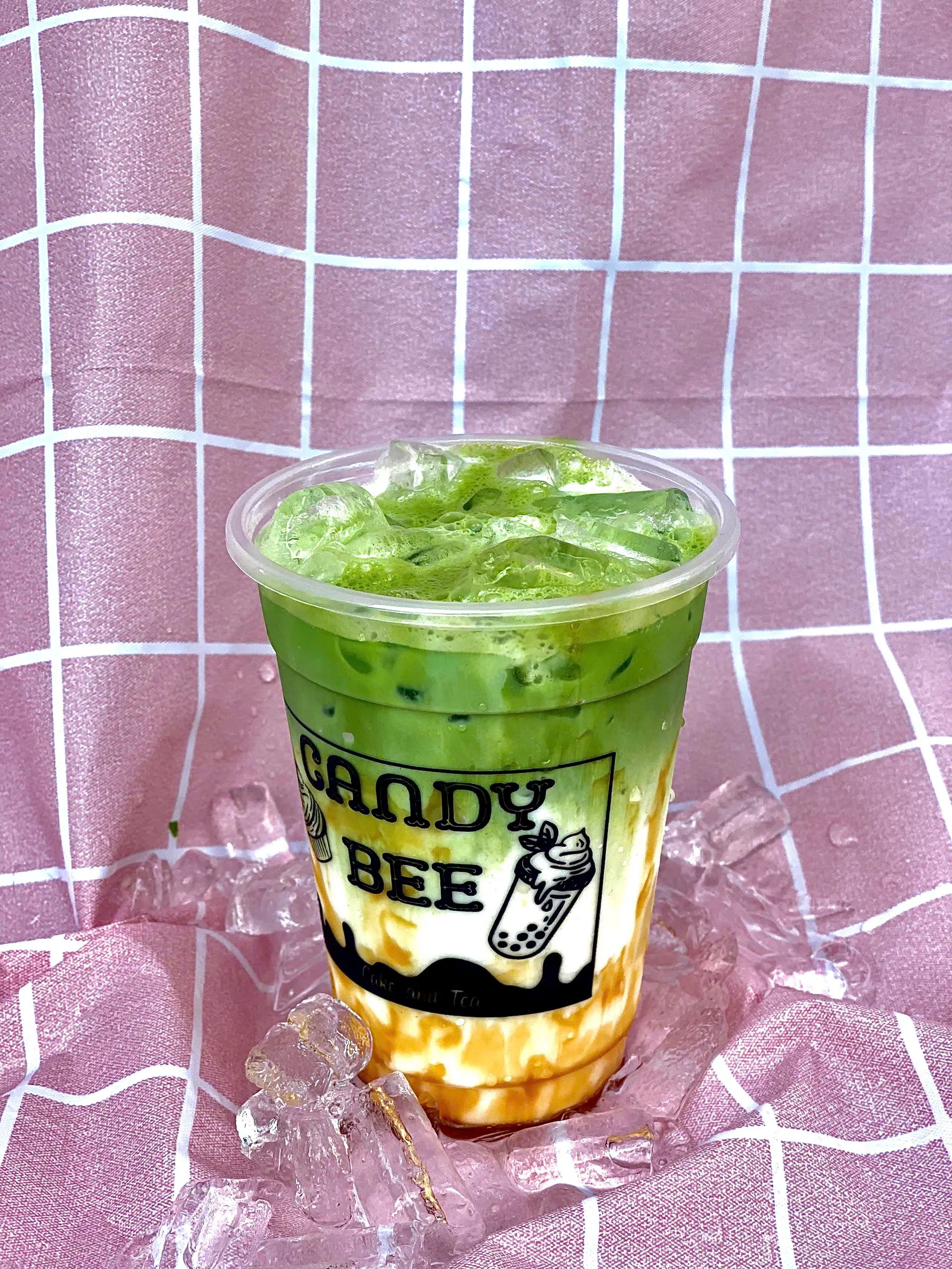 Hình ảnh Matcha latte caramel