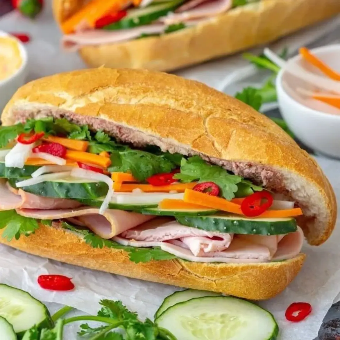 Hình ảnh Combo bánh mì thịt chả đặc biệt - 2 Ổ mì không