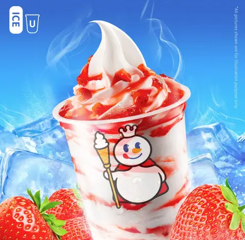 Hình ảnh Super Sundae Dâu Tây