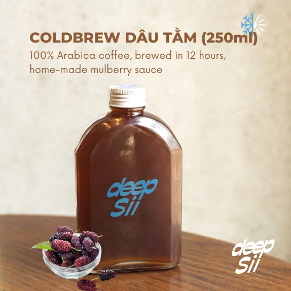 Hình ảnh Coldbrew Dâu Tằm (Chai 250ml)