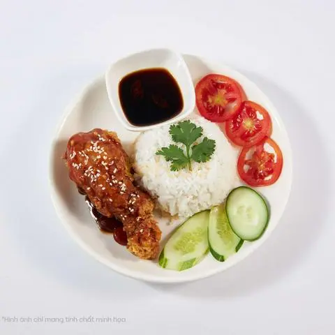 Hình ảnh Cơm gà sốt me