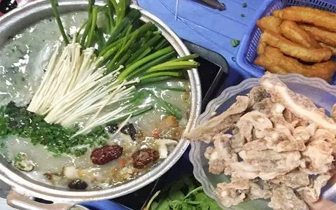 Hình ảnh Lẩu cháo vịt nấm