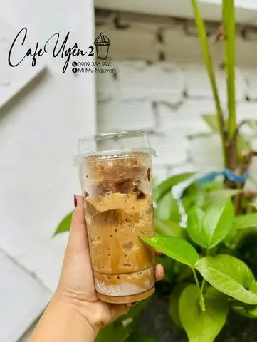 Hình ảnh Cafe sữa pha máy pha phin