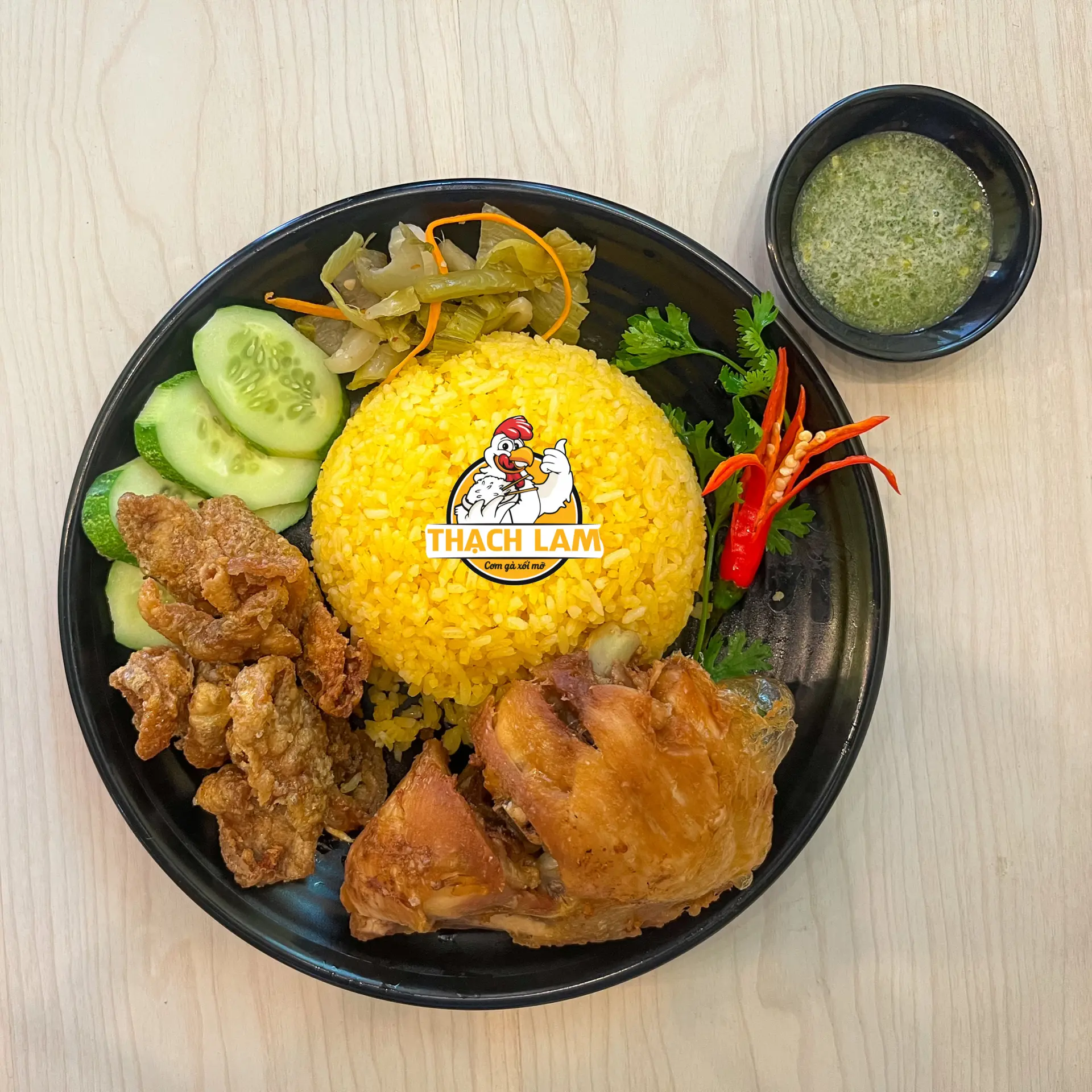 Hình ảnh Cơm má đùi - da gà