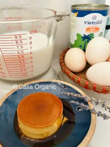 Hình ảnh Flan hữu cơ