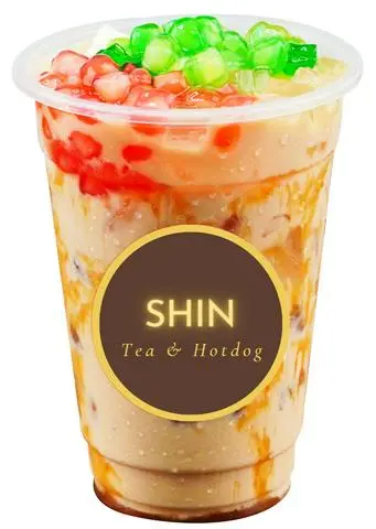 Hình ảnh Trà sữa kiwi full topping