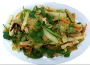 Hình ảnh Bún xào Singapore chay
