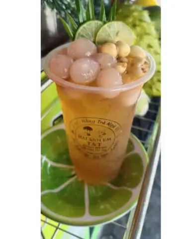Hình ảnh  Hồng Trà long nhãn hạt sen