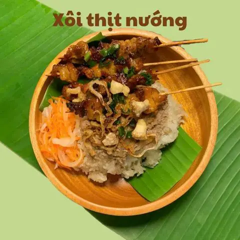 Hình ảnh Xôi thịt nướng