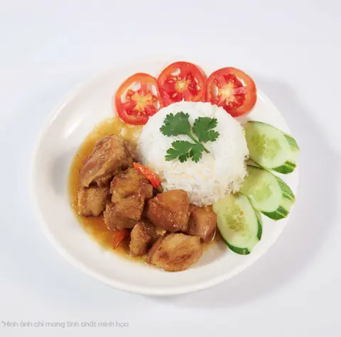 Hình ảnh Cơm thịt kho tàu