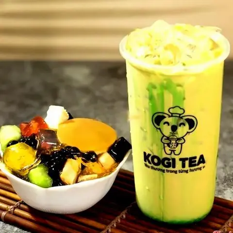 Hình ảnh Trà Sữa Bạc Hà Full Topping 