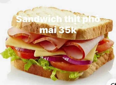 Hình ảnh Sandwich thịt phô mai