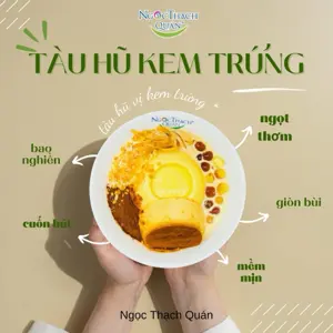 Hình ảnh Tàu hủ kem trứng trộn caramen