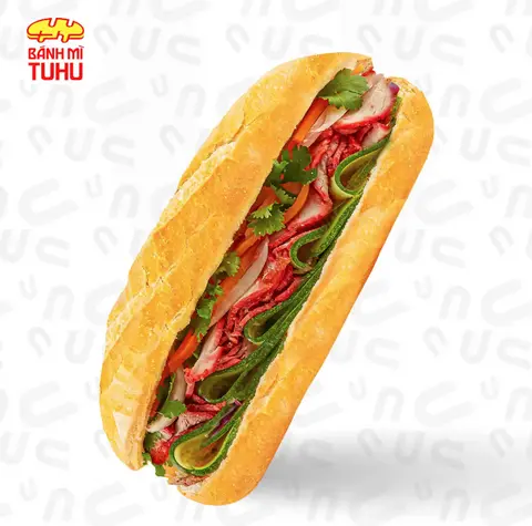 Hình ảnh Bánh mì heo nướng xá xíu - Hongkong