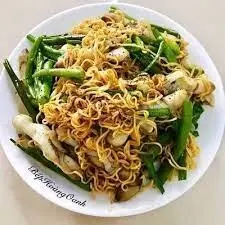 Hình ảnh Ốc giác xào rau muống 2 vắt mì