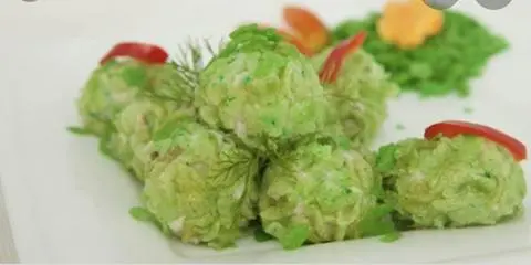Hình ảnh Cá viên cốm xanh