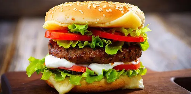 Hình ảnh Hamburger bò