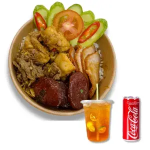 Hình ảnh Combo cơm thố cơm trắng - đồ uống