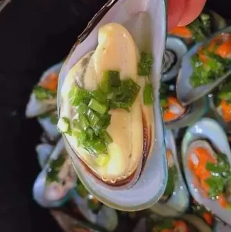 Hình ảnh Vẹm xanh mỡ hành