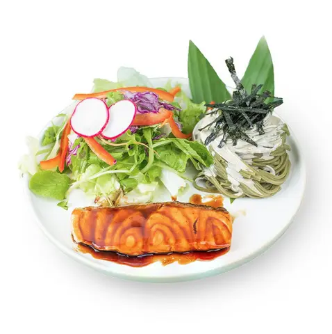 Hình ảnh Sake teriyaki cha soba