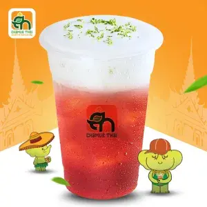 Hình ảnh Trà sữa Thái đỏ macchiato