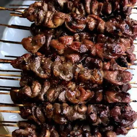 Hình ảnh Mề tim gà nướng giòn cay