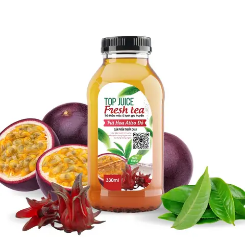 Hình ảnh Trà hoa atiso đỏ mix chanh dây