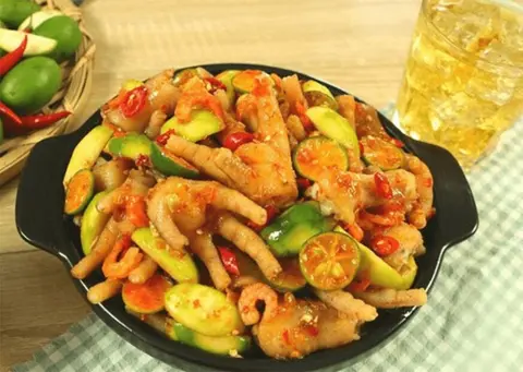 Hình ảnh Chân Gà Sốt Thái