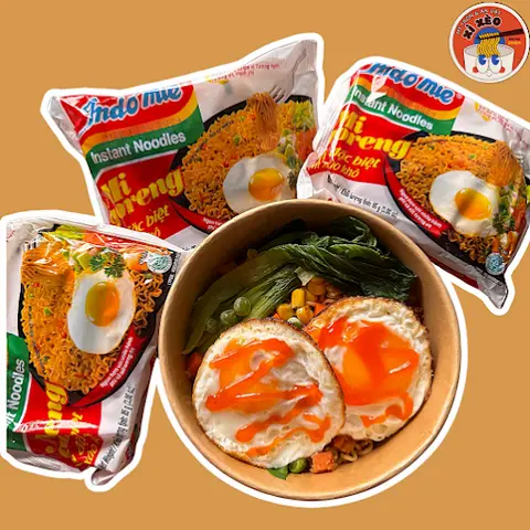 Hình ảnh Mì Trộn Indomie Big Size - 3 Gói Mì + 2 Trứng