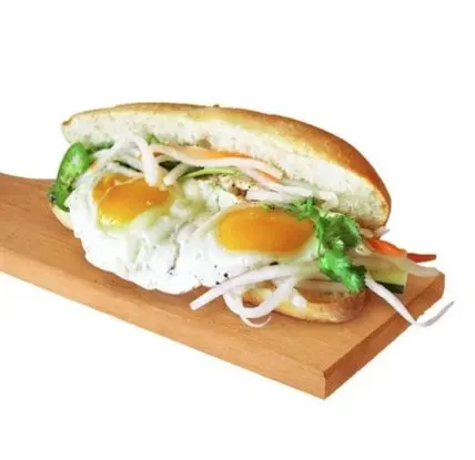Hình ảnh Bánh mì ốp la 2 trứng