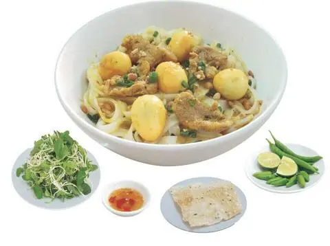 Hình ảnh Mì Quảng thịt trứng cút