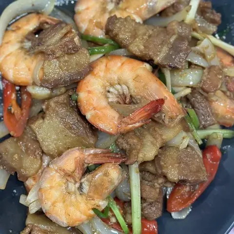 Hình ảnh Ba rọi ram tôm - hộp 400gr