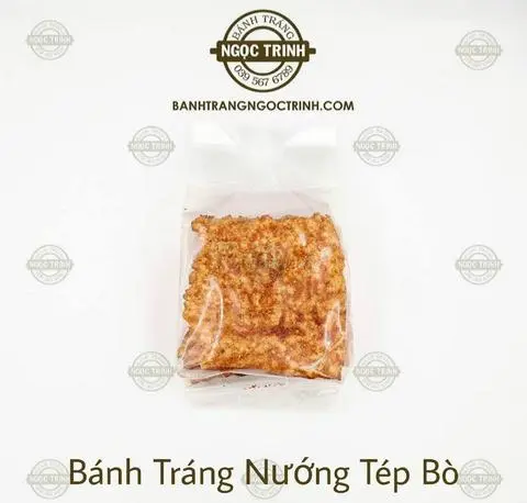 Hình ảnh Bánh tráng nướng tép bò
