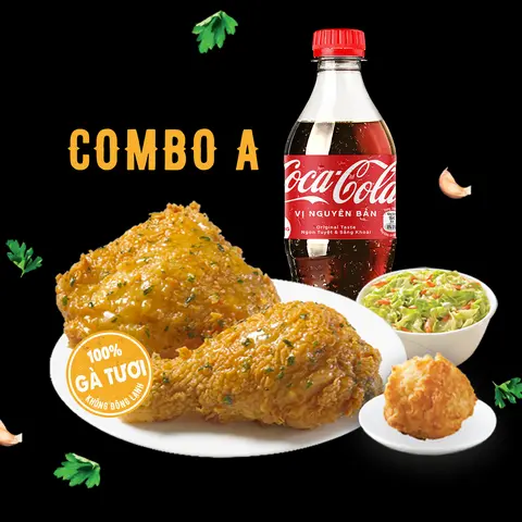 Hình ảnh Combo A - Gà Sốt Bơ Tỏi Và Thảo Mộc