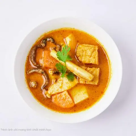 Hình ảnh Cà ri chay - bánh mì