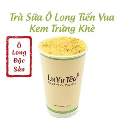 Hình ảnh Trà sữa ô long tiến vua kem trứng khè