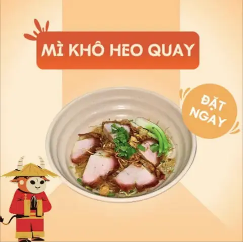 Hình ảnh Mì khô heo quay