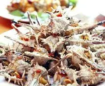 Hình ảnh Ốc gai xào rau muống