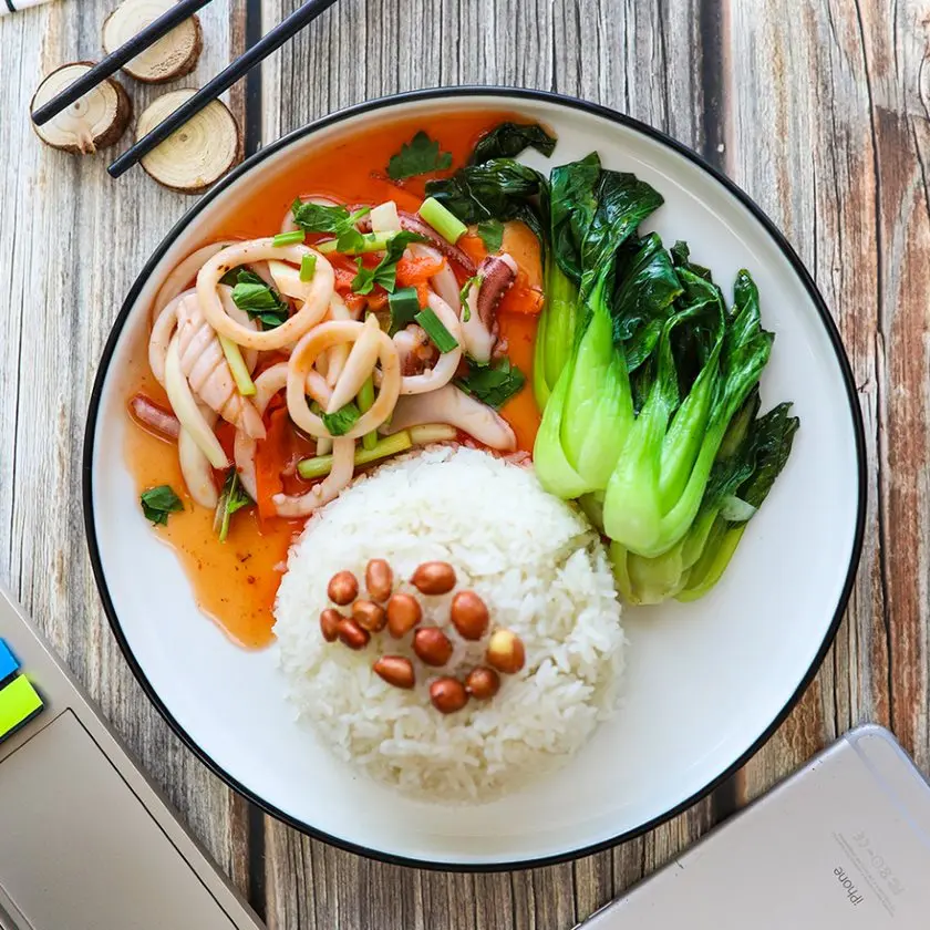 Hình ảnh Cơm xào tôm mực