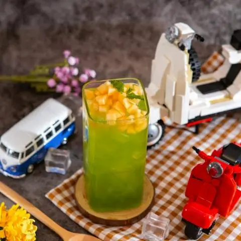 Hình ảnh Trà đào dưa lưới