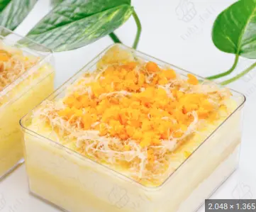 Hình ảnh Bông lan trứng muối vuông