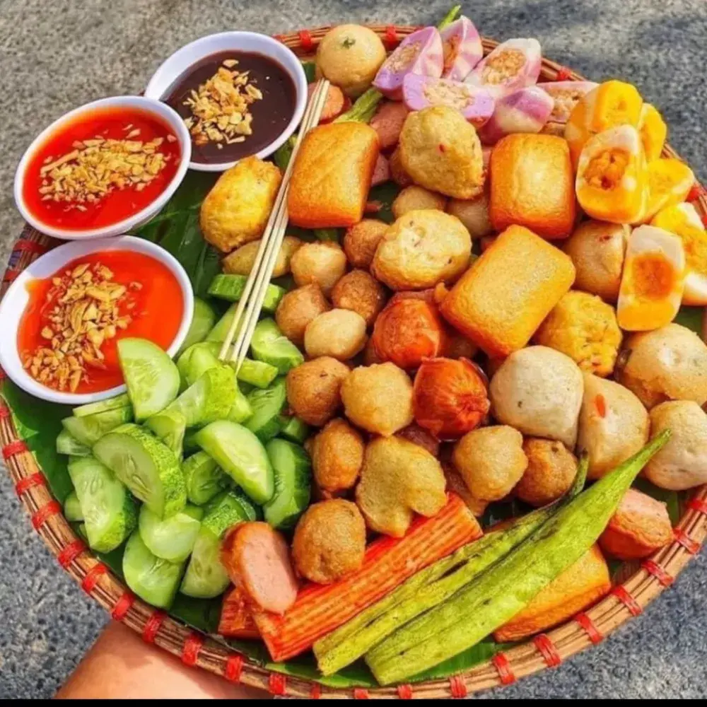 Hình ảnh Mẹt viên chiên thập cẩm lớn