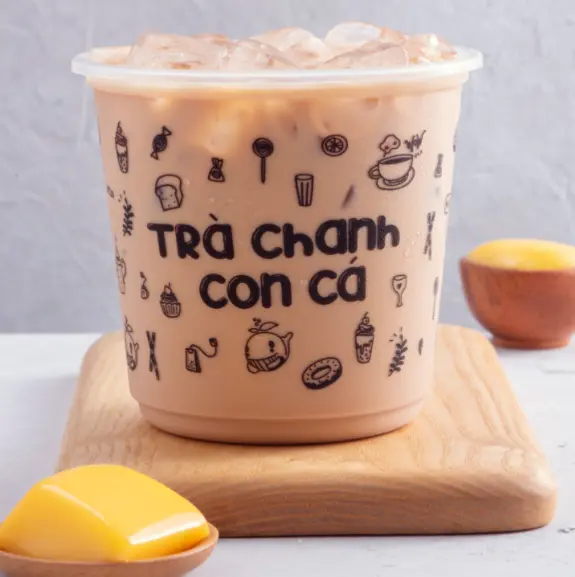 Hình ảnh Trà Sữa Thạch Trứng (Pudding)
