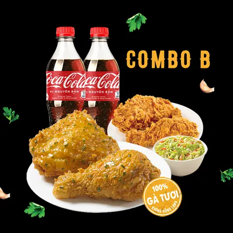 Hình ảnh Combo B - Gà Sốt Bơ Tỏi Và Thảo Mộc