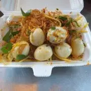 Hình ảnh Bánh tráng trộn mỡ hành - bơ trứng
