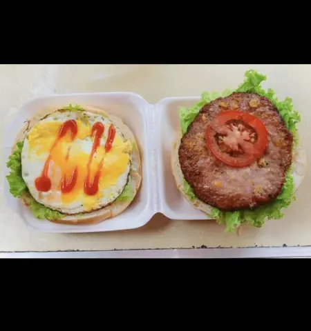Hình ảnh Hamburger bò - trứng