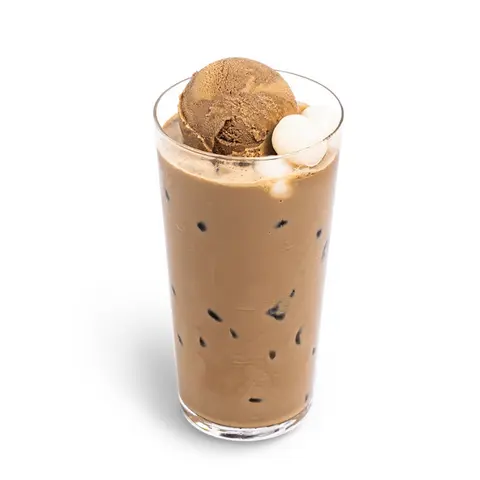 Hình ảnh Iced houjicha shiratama